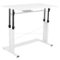 Alamont Home - Fairway Rectangle Modern Laminate Sit and Stand Desk - White-Front_Standard