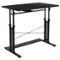 Alamont Home - Fairway Rectangle Modern Laminate Home Office Desk - Black-Front_Standard