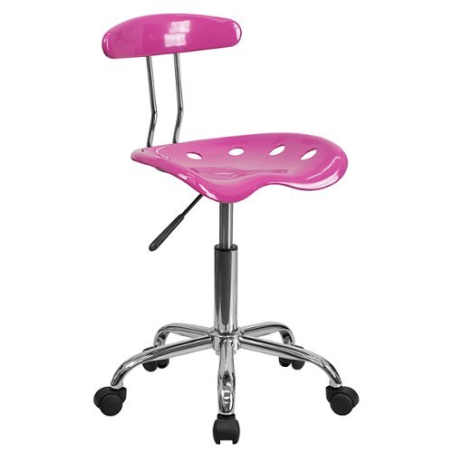Flash Furniture - Swivel Task Chair | Adjustable Swivel Chair for Desk and Office with Tractor Seat - Candy Heart