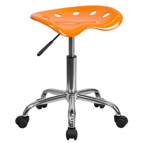 

Flash Furniture - Taylor Contemporary Plastic Stool - Orange