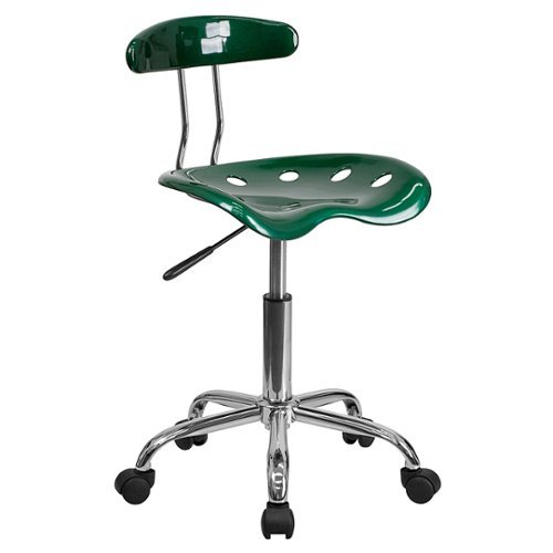 Flash Furniture - Swivel Task Chair | Adjustable Swivel Chair for Desk and Office with Tractor Seat - Green