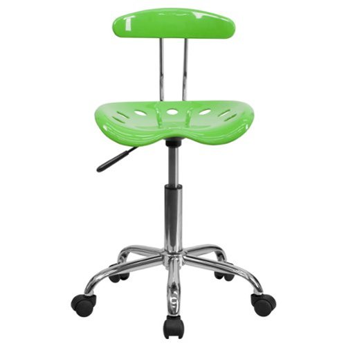 

Flash Furniture - Elliott Contemporary Plastic Swivel Office Chair - Apple Green