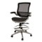 Alamont Home - Waylon Modern Mesh Drafting Stool - Black Mesh/Graphite Silver Frame-Front_Standard