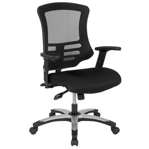 Flash Furniture - High Back Mesh Multifunction Executive Swivel Ergonomic Office Chair with Molded Foam Seat and Adjustable Arms - Black