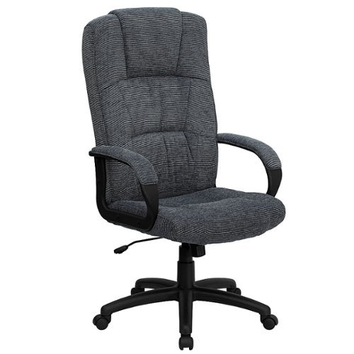 Flash Furniture - High Back Fabric Executive Swivel Office Chair with Arms - Gray