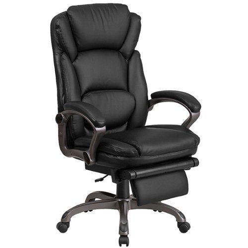 Photos - Chair Flash Furniture  Martin Contemporary Leather/Faux Leather Swivel Office C 