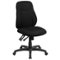 Alamont Home - Brandy Contemporary Fabric Swivel Office Chair - Black-Front_Standard