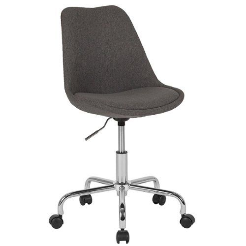 

Flash Furniture - Aurora Series Contemporary Fabric Swivel Office Chair - Dark Gray