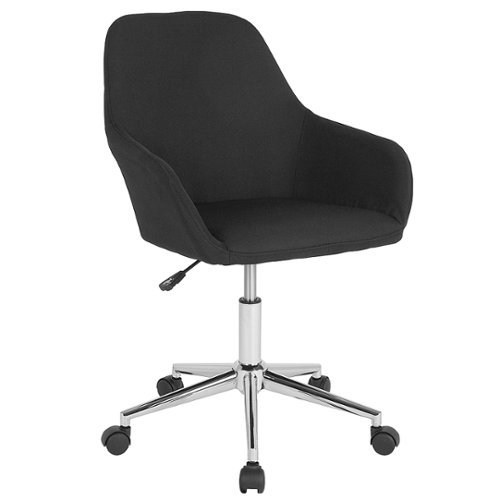 

Flash Furniture - Cortana Contemporary Fabric Swivel Office Chair - Black Fabric