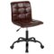 Alamont Home - Sorrento Contemporary Leather/Faux Leather Swivel Office Chair - Brown LeatherSoft-Front_Standard