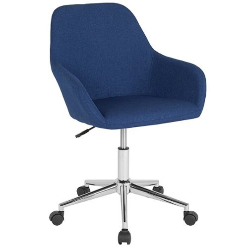 

Flash Furniture - Cortana Contemporary Fabric Swivel Office Chair - Blue Fabric