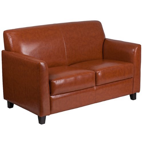 Photos - Other Furniture Flash Furniture  HERCULES Diplomat Contemporary 2-Seat Leather/Faux Leath 
