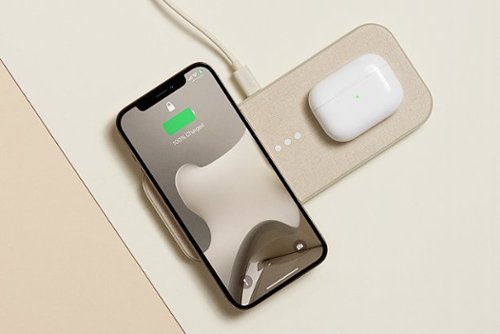 Courant Essentials CATCH:2 20W Qi-Certified Multi-Device Wireless Charger for iPhone and Android - Natural WORLDWIDE DELIVERY