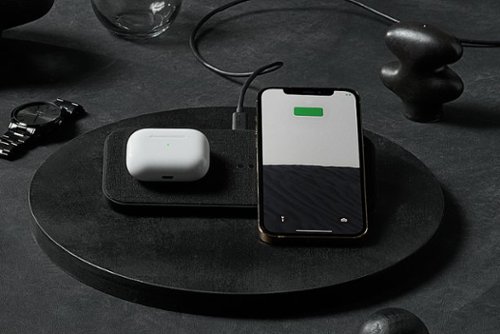 Courant Essentials CATCH:2 20W Qi-Certified Multi-Device Wireless Charger for iPhone and Android - Charcoal WORLDWIDE DELIVERY