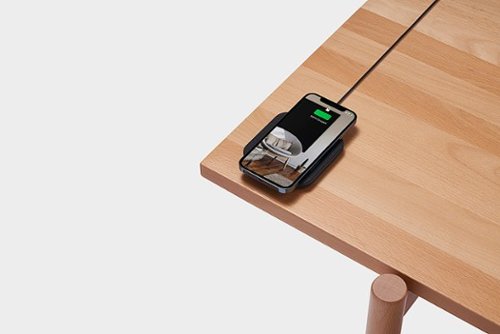 Courant Essentials CATCH:1 10W Qi-Certified Wireless Charger for iPhone and Android - Charcoal GLOBAL SHIPPING
