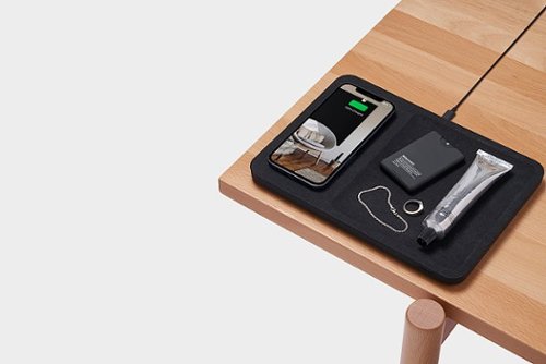 Courant Essentials CATCH:3 10W Qi-Certified Wireless Charger with Accessory Tray - Charcoal GLOBAL SHIPPING