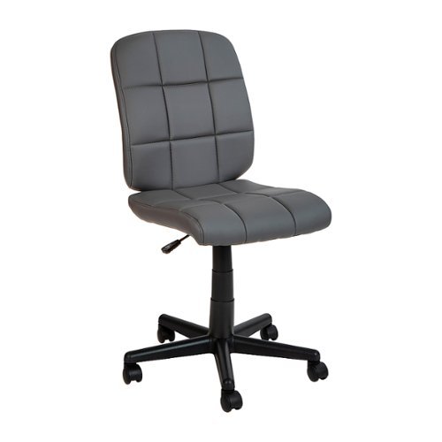 

Flash Furniture - Clayton Modern Vinyl Swivel Office Chair - Gray