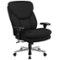 Alamont Home - Hercules Contemporary Fabric 24/7 Big & Tall Swivel Plush Office Chair - Black Fabric-Front_Standard
