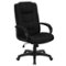 Alamont Home - Jessica Contemporary Fabric Executive Swivel Office Chair - Black Fabric-Front_Standard