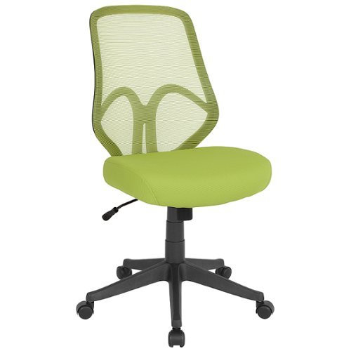 

Flash Furniture - Salerno Contemporary Mesh Executive Swivel Armless Office Chair - Green