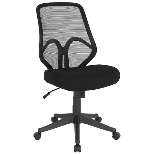 

Flash Furniture - Salerno Contemporary Mesh Executive Swivel Armless Office Chair - Black