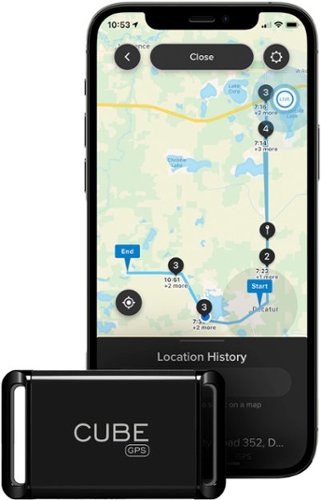 Cube Vehicle and Pet GPS Tracker - Black GLOBAL SHIPPING