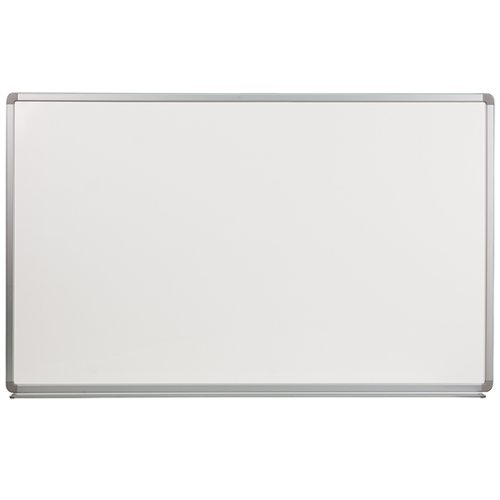 Flash Furniture - 5' W x 3' H Porcelain Magnetic Marker Board - White