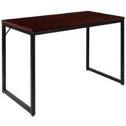 Mahogany Top/Black Frame