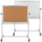 Alamont Home - Hercules Reversible Mobile Cork/Marker Board - Natural/White-Front_Standard