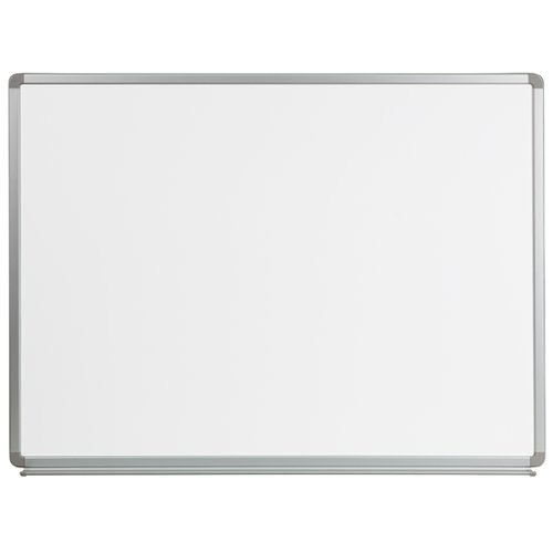 Flash Furniture - Cardim Magnetic Marker Board - White