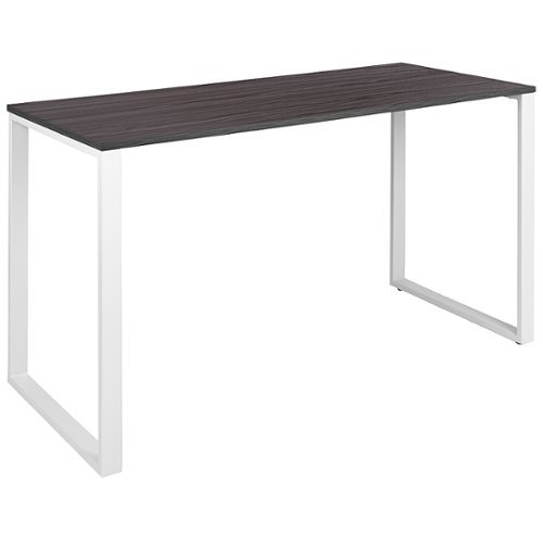 Flash Furniture - Modern Commercial Grade Desk Industrial Style Computer Desk Sturdy Home Office Desk - 55" Length - Rustic Gray