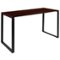 Alamont Home - Tiverton Collection Rectangle Industrial Laminate Office Desk - Mahogany-Front_Standard