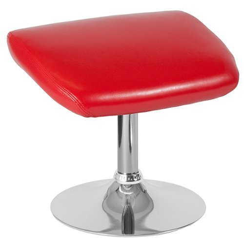 Flash Furniture - Egg Series LeatherSoft Ottoman - Red LeatherSoft