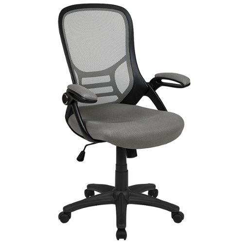 Flash Furniture - Porter Contemporary Mesh Executive Swivel Office Chair - Light Gray