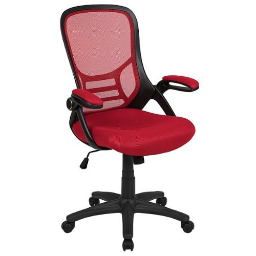Flash Furniture - Porter Contemporary Mesh Executive Swivel Office Chair - Red