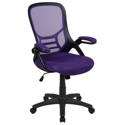 Flash Furniture - Porter Contemporary Mesh Executive Swivel Office Chair - Purple