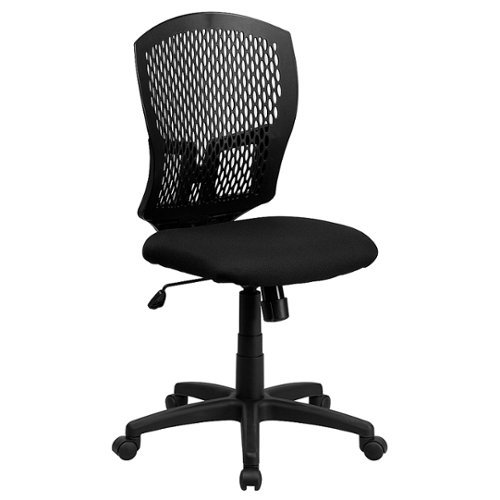 

Flash Furniture - Moss Contemporary Fabric Swivel Office Chair - Black