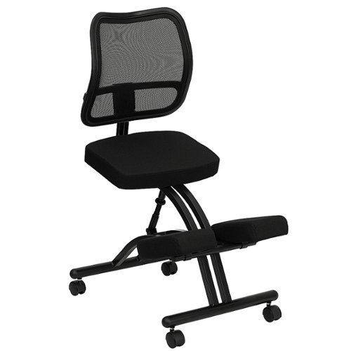 

Flash Furniture - Tatum Contemporary Fabric Kneeling Chair - Black