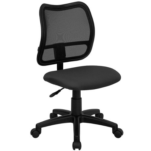 Flash Furniture - Alber Contemporary Fabric Swivel Office Chair - Gray