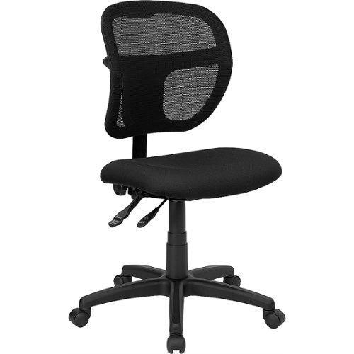 

Flash Furniture - Pellen Contemporary Fabric Swivel Office Chair - Black