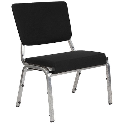 

Flash Furniture - Hercules Contemporary Fabric Big & Tall Stack Chair - Black Fabric