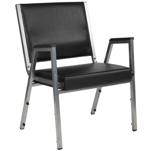 

Flash Furniture - Hercules Contemporary Vinyl Big & Tall Stack Chair - Black Vinyl