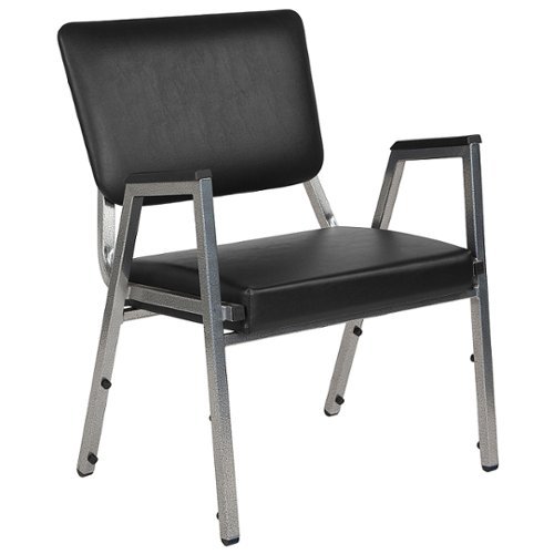 

Flash Furniture - Hercules Contemporary Vinyl Big & Tall Stack Chair - Black Vinyl