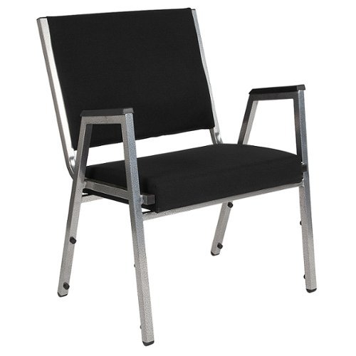 

Flash Furniture - Hercules Contemporary Fabric Big & Tall Stack Chair - Black Fabric