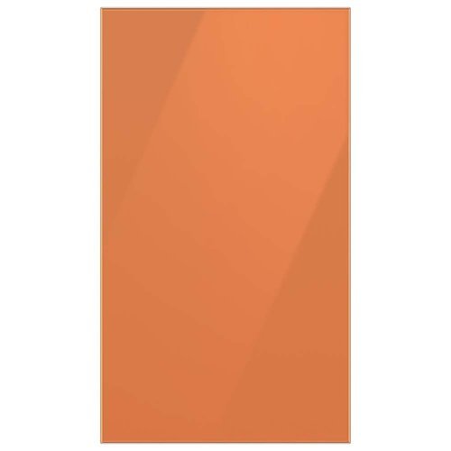 Samsung - Bespoke 4-Door Flex Refrigerator Panel - Bottom Panel - Clementine Glass