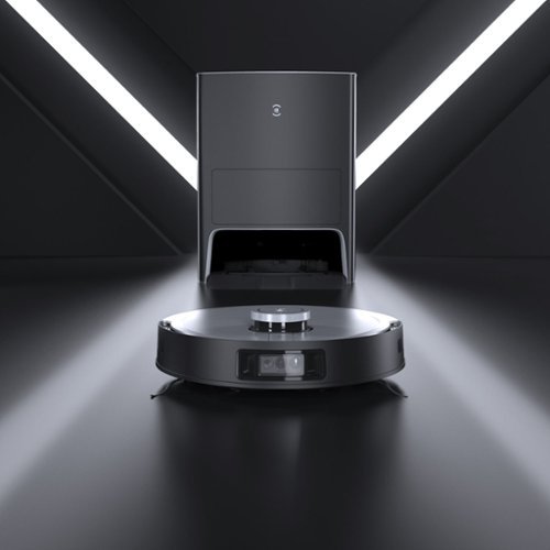 ECOVACS Robotics - DEEBOT X1 OMNI Robot Vacuum & Mop with Auto Empty and Refill, Laser Mapping, AI Object Recognition and Self Clean - BLACK   SILVER