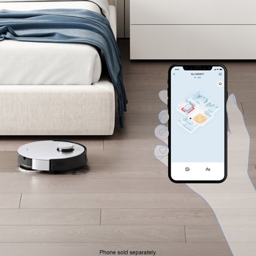 ECOVACS Robotics - DEEBOT X1 OMNI Robot Vacuum & Mop with Auto Empty and Refill, Laser Mapping, AI Object Recognition and Self Clean - BLACK   SILVER