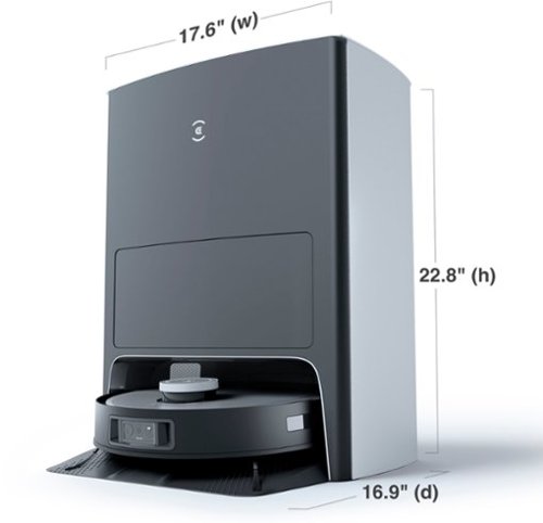 ECOVACS Robotics - DEEBOT X1 OMNI Robot Vacuum & Mop with Auto Empty and Refill, Laser Mapping, AI Object Recognition and Self Clean - BLACK   SILVER