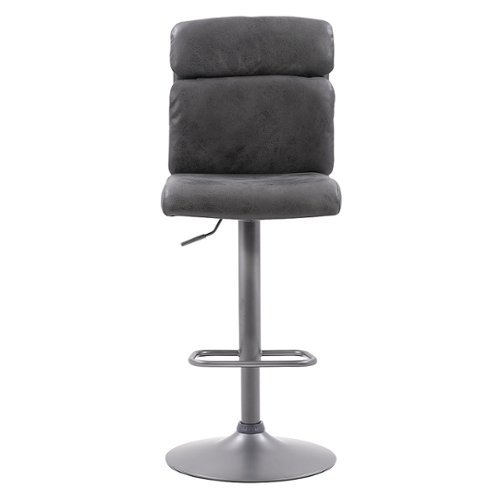 

CorLiving - Palmer Adjustable High Back Barstool (set of 2) - Black