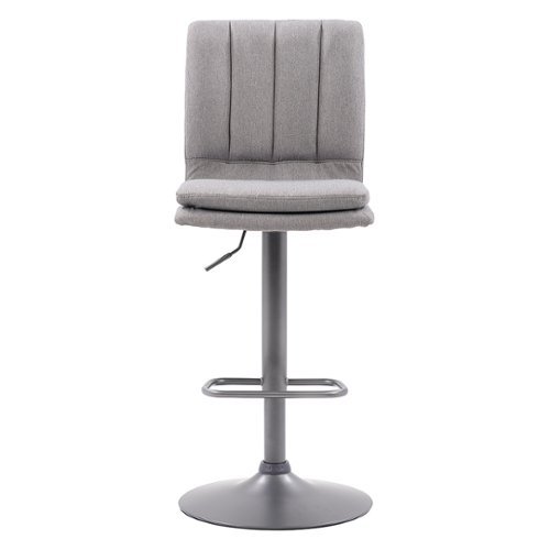 

CorLiving - Palmer Adjustable Channel Tufted Upholstered Barstool (set of 2) - Grey